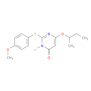 4(3H)-Pyrimidinone,2-[(4-methoxyphenyl)thio]-6-(1-methylpropoxy)-
