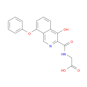 Glycine, N-[(4-hydroxy-8-phenoxy-3-isoquinolinyl)carbonyl]-
