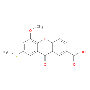 9H-Xanthene-2-carboxylic acid, 5-methoxy-7-(methylthio)-9-oxo-
