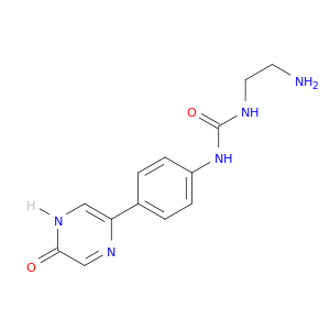 Urea, N-(2-aminoethyl)-N'-[4-(4,5-dihydro-5-oxopyrazinyl)phenyl]-