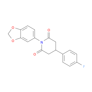 2,6-Piperidinedione, 1-(1,3-benzodioxol-5-yl)-4-(4-fluorophenyl)-