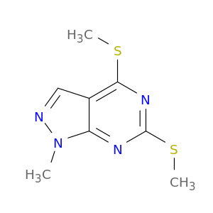 1-Methyl-4,6-bis(methylthio)-1H-pyrazolo[3,4-d]pyrimidine