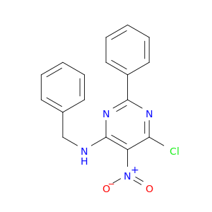 4-Pyrimidinamine, 6-chloro-5-nitro-2-phenyl-N-(phenylmethyl)-