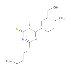 1,3,5-Triazine-2(1H)-thione, 4-(butylthio)-6-(dibutylamino)-