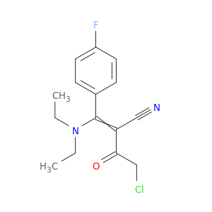 4-Chloro-2-[(diethylamino)(4-fluorophenyl)methylidene]-3-oxobutanenitrile