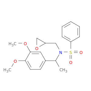 N-[1-(3,4-DIMETHOXYPHENYL)ETHYL]-N-(OXIRAN-2-YLMETHYL)BENZENESULFONAMIDE