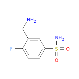 3-(aminomethyl)-4-fluorobenzene-1-sulfonamide