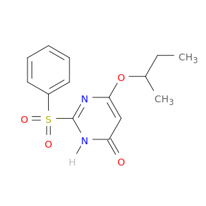 4(3H)-Pyrimidinone,6-(1-methylpropoxy)-2-(phenylsulfonyl)-