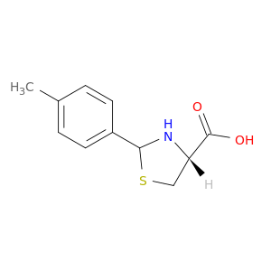 4-Thiazolidinecarboxylic acid, 2-(4-methylphenyl)-, (4R)-