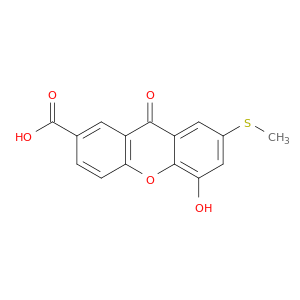 9H-Xanthene-2-carboxylic acid, 5-hydroxy-7-(methylthio)-9-oxo-