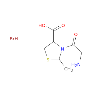 4-Thiazolidinecarboxylicacid, 3-(2-aminoacetyl)-2-methyl-, hydrobromide (1:1)