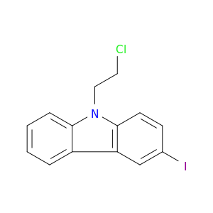 9H-Carbazole, 9-(2-chloroethyl)-3-iodo-