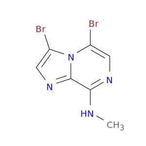 Imidazo[1,2-a]pyrazin-8-amine, 3,5-dibromo-N-methyl-