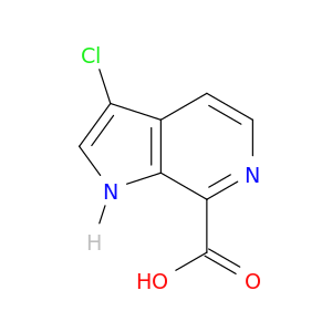 3-氯-1H-吡咯烷[2,3-C]吡啶-7-羧酸