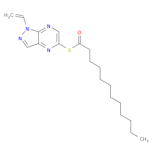 Dodecanethioic acid,S-(1-ethenyl-1H-pyrazolo[3,4-b]pyrazin-5-yl) ester