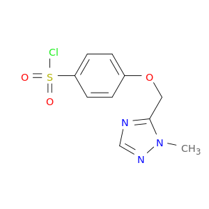 4-[(1-methyl-1H-1,2,4-triazol-5-yl)methoxy]benzene-1-sulfonyl chloride