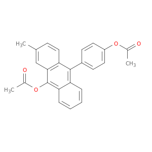 9-Anthracenol, 10-[4-(acetyloxy)phenyl]-2-methyl-, acetate