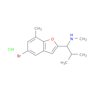 [1-(5-bromo-7-methyl-1-benzofuran-2-yl)-2-methylpropyl](methyl)amine hydrochloride