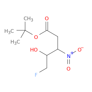 Pentanoic acid, 5-fluoro-4-hydroxy-3-nitro-, 1,1-dimethylethyl ester