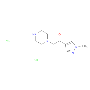 1-(1-methyl-1H-pyrazol-4-yl)-2-(piperazin-1-yl)ethan-1-one dihydrochloride