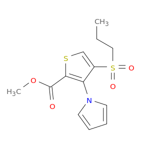 甲基4-(丙基磺酰基)-3-(1H-吡咯-1-基)-2-噻吩羧酸盐
