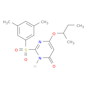 4(3H)-Pyrimidinone,2-[(3,5-dimethylphenyl)sulfonyl]-6-(1-methylpropoxy)-