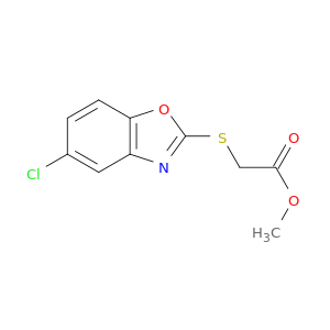 Acetic acid, [(5-chloro-2-benzoxazolyl)thio]-, methyl ester