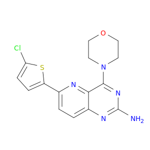 Pyrido[3,2-d]pyrimidin-2-amine, 6-(5-chloro-2-thienyl)-4-(4-morpholinyl)-