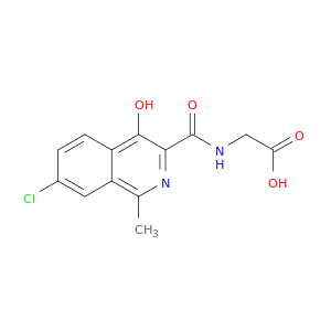 Glycine, N-[(7-chloro-4-hydroxy-1-methyl-3-isoquinolinyl)carbonyl]-