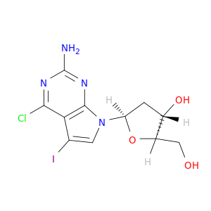 (2R,3S,5R)-5-(2-Amino-4-chloro-5-iodo-7H-pyrrolo[2,3-d]pyrimidin-7-yl)-2-(hydroxymethyl)tetrahydrofuran-3-ol