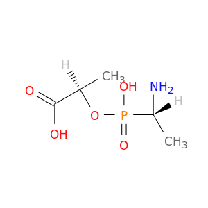 Propanoic acid, 2-[[[(1S)-1-aminoethyl]hydroxyphosphinyl]oxy]-, (2R)-