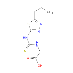 Glycine, N-[[(5-propyl-1,3,4-thiadiazol-2-yl)amino]thioxomethyl]-