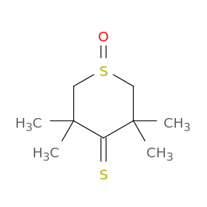 4H-Thiopyran-4-thione, tetrahydro-3,3,5,5-tetramethyl-, 1-oxide