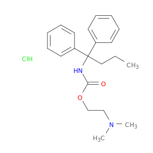 Carbamic acid,(1,1-diphenylbutyl)-, 2-(dimethylamino)ethyl ester, monohydrochloride (9CI)