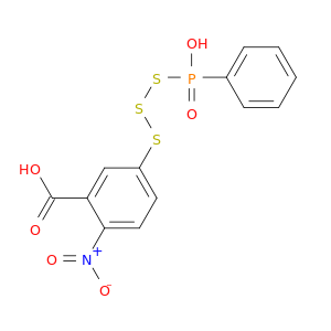 Benzoic acid, 5-[(hydroxyphenylphosphinyl)trithio]-2-nitro-