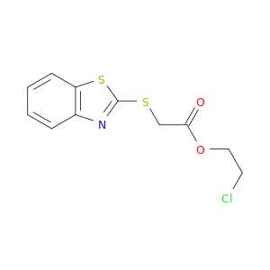 Acetic acid, (2-benzothiazolylthio)-, 2-chloroethyl ester