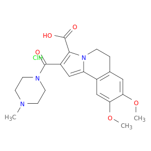 8,9-dimethoxy-2-[(4-methylpiperazin-1-yl)carbonyl]-5,6-dihydropyrrolo[2,1-a]isoquinoline-3-carboxylic acid hydrochloride(1:1)
