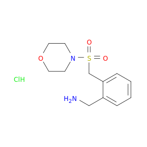 {2-[(Morpholine-4-sulfonyl)methyl]phenyl}methanamine Hydrochloride