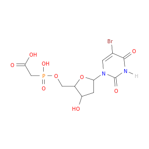 Uridine,5-bromo-2'-deoxy-, 5'-[hydrogen (carboxymethyl)phosphonate] (9CI)
