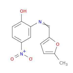 Phenol, 2-[[(5-methyl-2-furanyl)methylene]amino]-4-nitro-