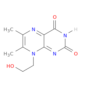 2,4(3H,8H)-Pteridinedione, 8-(2-hydroxyethyl)-6,7-dimethyl-