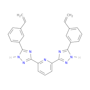 Pyridine, 2,6-bis[5-(3-ethenylphenyl)-1H-1,2,4-triazol-3-yl]-