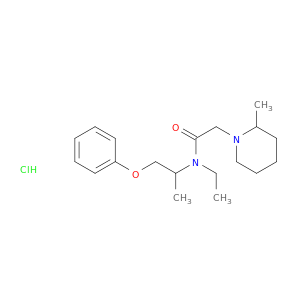 N-乙基-2-(2-甲基哌啶-1-基)-N-(1-苯氧基丙-2-基)乙酰胺盐酸盐