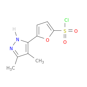 5-(3,4-Dimethyl-1H-pyrazol-5-yl)furan-2-sulfonyl chloride