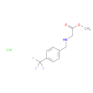 Methyl 2-({[4-(Trifluoromethyl)phenyl]methyl}amino)acetate Hydrochloride
