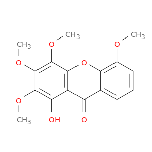 9H-Xanthen-9-one, 1-hydroxy-2,3,4,5-tetramethoxy-