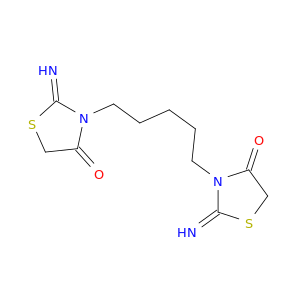 4-Thiazolidinone, 3,3'-(1,5-pentanediyl)bis[2-imino-