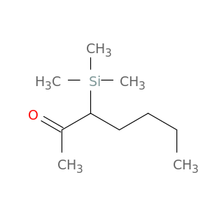 2-Heptanone, 3-(trimethylsilyl)-