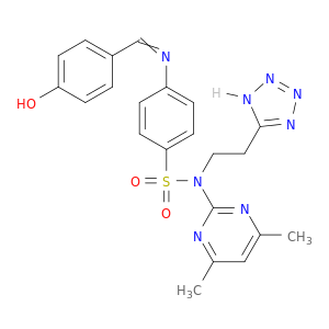 N-(4,6-二甲基-2-嘧啶基)-4-[[(4-羟基苯基)亚甲基]氨基]-N-[2-(1H-四唑-5-基)乙基]苯磺酰胺