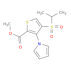 甲基4-[(1-甲基乙基)磺酰基]-3-(1H-吡咯-1-基)-2-噻吩羧酸盐